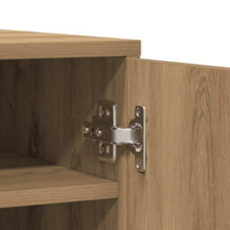 Vidaxl Shoe Cabinet Artisan Oak 32X35X92 Cm Engineered Wood - thumbnail 9