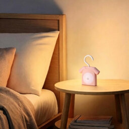 Amorly T-Shirt Hanger Motion Sensor Night Light,battery Operated Closet Cabinet Led Lamp,warm Light Nightlight For Wardrobe Bedside,pink - thumbnail 5