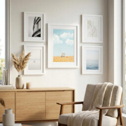 Nicola Spring A4 Photo Frame With A5 Mount White Glass Picture Frame For Wall Hanging Or Tabletop Display - Set Of 3 - thumbnail 4