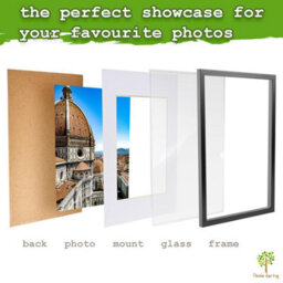 Nicola Spring A4 Photo Frame With A5 Mount White Glass Picture Frame For Wall Hanging Or Tabletop Display - Set Of 3 - thumbnail 5
