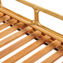 Beliani Bed Rattan Florentine 160 X 200 Cm (Eu King Size) Light Brown - thumbnail 9