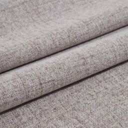 Living And Home Washable Two Hanging Methods Beige Solid Colour Faux Linen Polyester 100% Curtains Pair Set Of 2 137 X 117 Cm - thumbnail 4