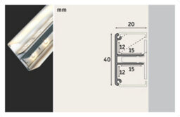 Paulmann 70268 Duo Profile 1 M Anodised Aluminium T-Profile Aluminium For Double-Sided Lighting Effects With Led Strips - thumbnail 2