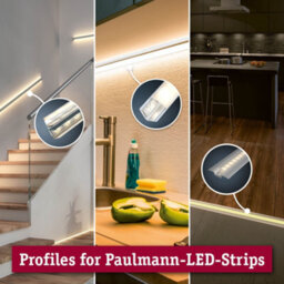 Paulmann 70268 Duo Profile 1 M Anodised Aluminium T-Profile Aluminium For Double-Sided Lighting Effects With Led Strips - thumbnail 6