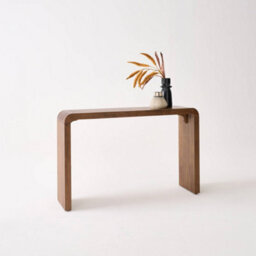 Sweeek - Exotic Acacia Wood Console, Dana, Walnut Coloured, 120X30X75 Cm - thumbnail 3
