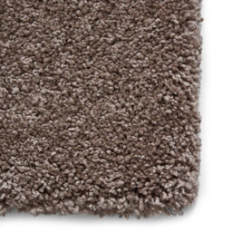 Beige Plain Shaggy Modern Polypropylene Easy To Clean Rug For Living Room Bedroom And Dining Room-80Cm X 150Cm - thumbnail 4