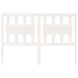 Berkfield Bed Headboard White 140.5X4X100 Cm Solid Wood Pine - thumbnail 3