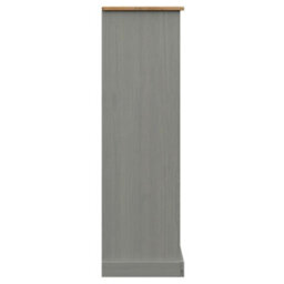 Berkfield Bookcase Vigo Grey 90X35X114.5 Cm Solid Wood Pine - thumbnail 6