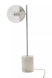 Orsina Elegant Chrome Finish Table Lamp, Contemporary Bedside Table Light, Easily Maintained Tall Bedside Lamp - thumbnail 3