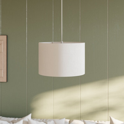GoodHome Kpezin White Round Lamp Shade (D)30Cm - image 1