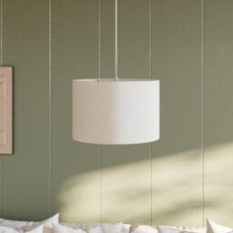 GoodHome Kpezin White Round Lamp Shade (D)30Cm