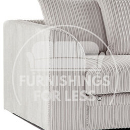 Furnishings For Less UK Luxor Cream Jumbo Cord Large 5 Seater Corner Sofa Long Right Hand Facing - thumbnail 2