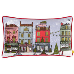 Furn. Christmas Spirit Velvet Polyester Filled Cushion - thumbnail 1