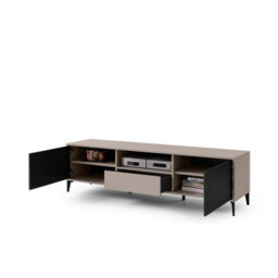 Heze Furniture Rimini Premium Tv Unit With Storage Modern Textured Door - thumbnail 3