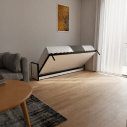 Wallbedking Murphy Bed Horizontal 90Cm X 200Cm Studio Wall Bed, Fold-Down Guest Bed For Small Rooms, Apartments And Studios - thumbnail 3