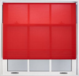 Furnished Daylight Roller Blinds With Metal Fittings - Red Trimmable Blind For Windows And Doors (W)85Cm (L)210Cm - thumbnail 1