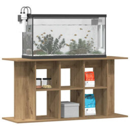 Walplus Artisan Oak Aquarium Stand 120X40X60 Cm Engineered Wood - Fish Tank Cabinet - thumbnail 2