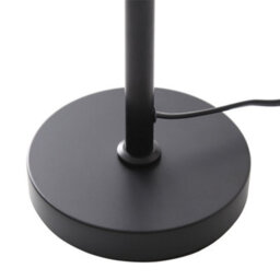 Darphe Modern Simple Bedside Lamp With Black Metal Base And Fabric Shade Table Lamp - thumbnail 6