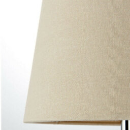Classic Wooden Table Lamp Ivory & Off White Linen Shade Pretty Bedside Light - thumbnail 5