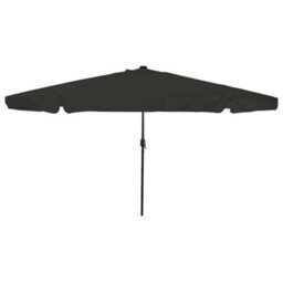 Berkfield Modern Garden Parasol Black 395 X 395 X 245 Cm Polyester, Steel - thumbnail 2