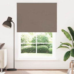 Berkfield Durable Roller Blind Blackout Coffee 160X230 Cm Fabric Width 156.6 Cm Polyester - thumbnail 2
