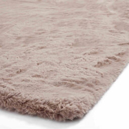 Rose Shaggy Polyester Plain Modern Easy To Clean Rug For Living Room And Bedroom-60Cm X 120Cm - thumbnail 4