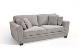 Grey Chenille Fabric 3 + 1 + 1 Seater Sofa And Armchair Set For Living Room Bertie - thumbnail 3