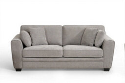 Grey Chenille Fabric 3 + 1 + 1 Seater Sofa And Armchair Set For Living Room Bertie - thumbnail 2