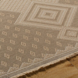 Livabliss Mystery-Washable Tan Beige Ivory Modern Living Dining Jute Rug 158 X 213 Cm Easy Care, Non Shedding - thumbnail 3