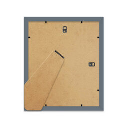 "12X10"" Grey Frame With Mount For 9X6"" Pictures 20mm Thin Edge Portrait And Landscape Display With Wall Hooks And Kickstand" - thumbnail 3