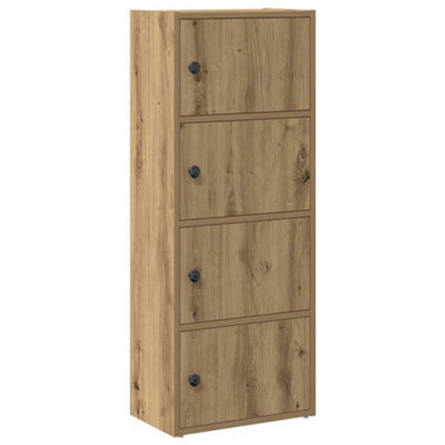 Berkfield Durable Bookcase Artisan Oak 40X24X102 Cm Engineered Wood - image 1