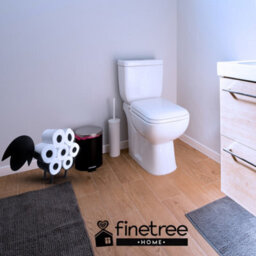 Finetree Sheep Toilet Roll Holder Black Free Standing Novelty Toilet Paper Stand Bathroom Decor - thumbnail 5