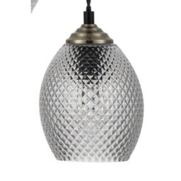 Cosylyte Lorne 3 Light Modern Faceted Glass Pendant Light - Matt Black Base - thumbnail 6
