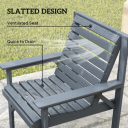 Outsunny 4 Seater Garden Furniture Sofa Set With Curved Seat, Grey - thumbnail 7
