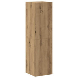 Berkfield Wall Mounted Tv Cabinets 4 Pcs Artisan Oak Engineered Wood - thumbnail 4