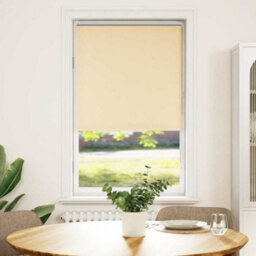 Berkfield Durable Roller Blind Blackout Beige 80X175 Cm Fabric Width 75.7 Cm Polyester