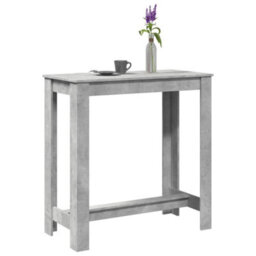 Berkfield Bar Table Concrete Grey 102X50X103.5 Cm Engineered Wood - thumbnail 1