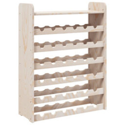 Walplus Wine Rack With Top Board 67.5X25X87 Cm Solid Wood Pine - thumbnail 2