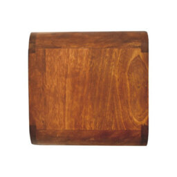 Artisan Furniture Solid Wood Mini Curve Floating Bedside, 1 Drawer & 1 Shelf, Brown - thumbnail 7