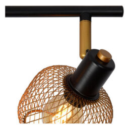 Lucide Maren 4 Light Spotlight Bar Black / Gold - thumbnail 5
