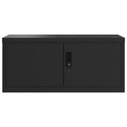 Berkfield File Cabinet Black 90X40X40 Cm Steel - thumbnail 3