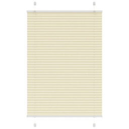 Berkfield Pleated Blind Cream 95X150 Cm Fabric Width 94.4 Cm Polyester - thumbnail 1