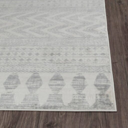 Livabliss Roma-Modern Grey Off-White Charcoal Living Dining Bedroom Rug 80 X 150 Cm Easy Care, Non Shedding - thumbnail 5