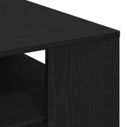 Berkfield Black Oak Coffee Table 55X55X42 Cm Made Of Engineered Wood - thumbnail 8
