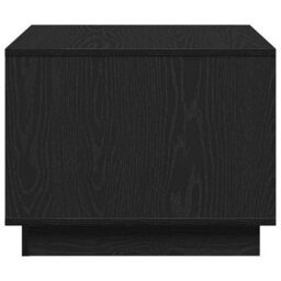 Berkfield Black Oak Coffee Table 55X55X42 Cm Made Of Engineered Wood - thumbnail 6