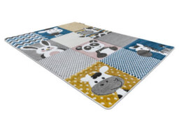 RugsX Carpet Petit Zoo Animals Cream / Grey 80X150 Cm - thumbnail 3