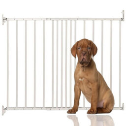 Bettacare Extending Metal Screw Fit Dog Gate, White, 62.5Cm - 106.8Cm, Stair Gate For Pet, Safety Barrier For Puppy - thumbnail 1