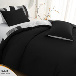 Pamposh Lazzaro Single Duvet Cover Set Premium Microfiber Duvet Cover Single Ultrasoft Reversible Single Duvet Set With Zipper Closure - thumbnail 4