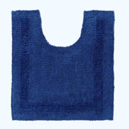 Homescapes Luxury Reversible Cotton Bath Mat Set - Navy - thumbnail 3