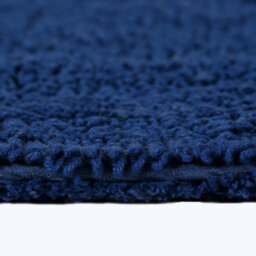 Homescapes Luxury Reversible Cotton Bath Mat Set - Navy - thumbnail 6